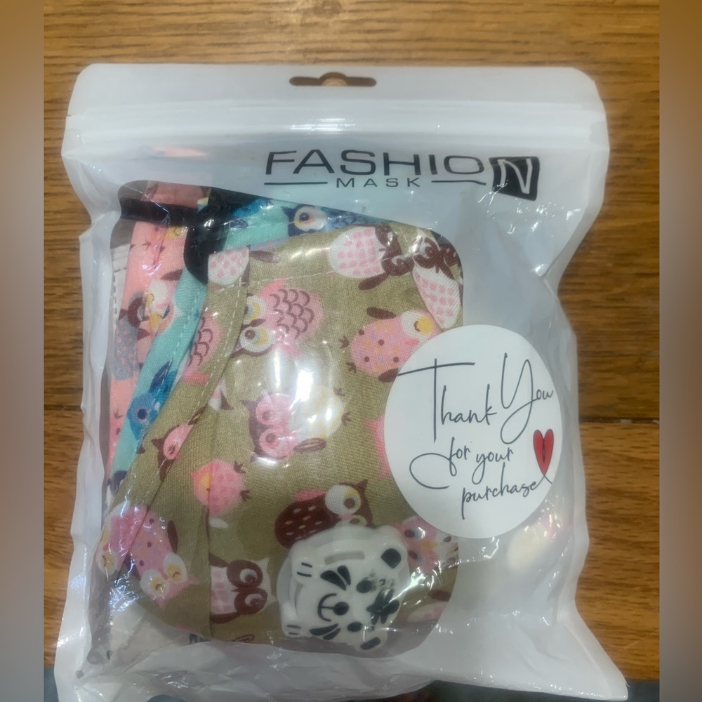 (4) NEW Kids Owl Fashion Masks